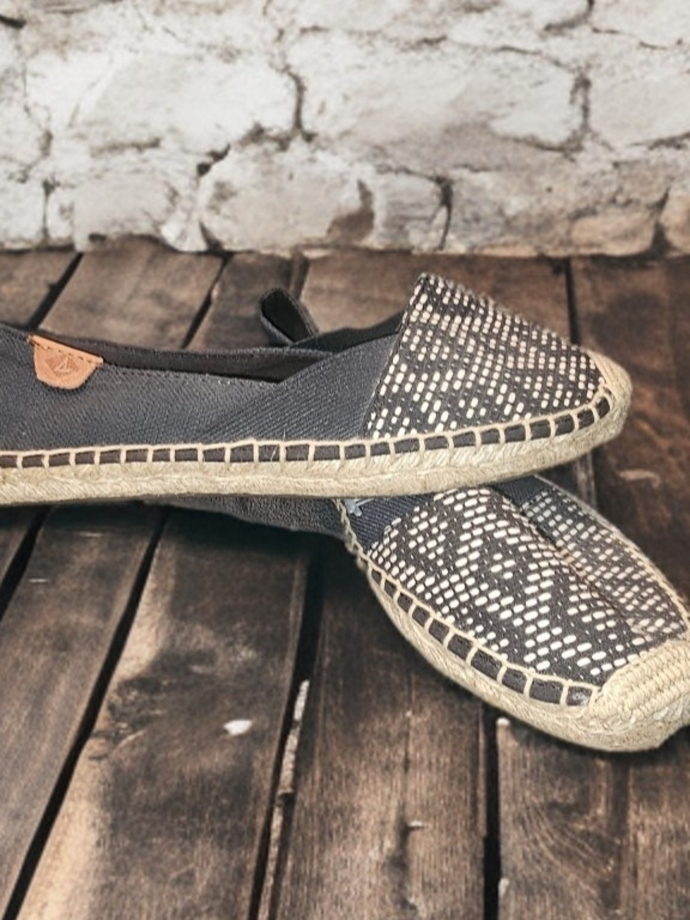 Sperry Women's Navy Blue Patterned Espadrille Flats 👟💙🥿